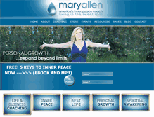 Tablet Screenshot of lifecoachmary.com